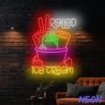 thumbnail image 5 of Handmadetneonsign Rolled Ice Cream Neon Sign, Ice Cream Led Sign, Rolled Ice Cream Wall Art 93986, 5 of 5