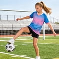thumbnail image 6 of ITSAME Boys Football Athletic Outfits 2 Piece Short Sleeve Top and Shorts Soccer Uniform Set Blue Size 3, 6 of 8
