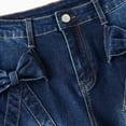thumbnail image 6 of Afdoent Girls Flare Jeans Stretch Flared Denim Pants For With Elegant 3D Bow Design Comfortable Trousers For Juniors Casual Wear Cute Clothes 8-9 Years, 6 of 9