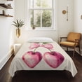 thumbnail image 4 of Cherry Fruit Small Tapestry for Bedroom Wall Hanging Tapestry,Spring Botanicals Bow Idyllic Country Leaf Ceiling Backdrop Tapestries Poster Blanket Wall Decor for Teens Room Living Room 23" x 28", 4 of 8