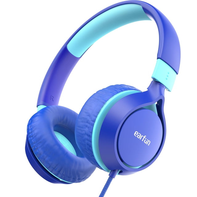 Auriculares EarFun S1 para niños, plegables, con cable, límite de volumen de 85 dB