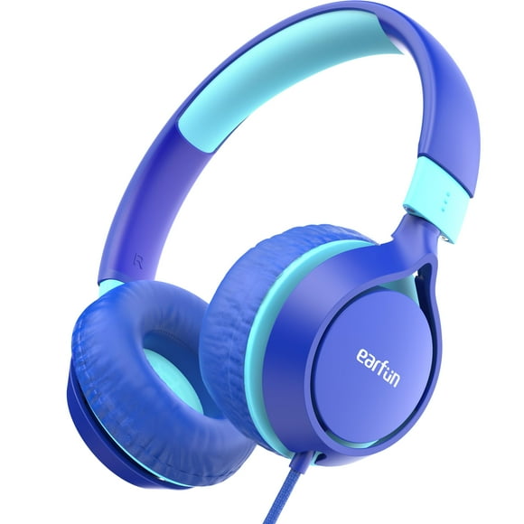 Auriculares EarFun S1 para niños, plegables, con cable, límite de volumen de 85 dB