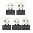 thumbnail image 1 of 5 PCS USB WiFi Adapter Wireless Network Lan Card 2.4Ghz Free Driver WiFi6 Receiver 802.11ax for PC Laptop Win 7 8 10 11,5 * USB WiFi Adapter,Black, 1 of 8