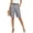 Gray -AJ10, variant on Shorts for Women Knee Length Linen Bermuda Shorts Dressy Casual High Waisted Wide Leg Long Short with Pockets Army Green L