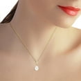 thumbnail image 4 of Galaxy Gold 14K Yellow Gold 0.77 Carat Opal Pendant Necklace - October Birthstone - Balance & Intuition - 16" to 24" - Fine Jewelry for Women, 4 of 4