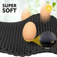 thumbnail image 4 of BIMZUC Gel Seat Cushion for Long Sitting Pressure Relief for Back, Coccyx, Sciatica, Tailbone Pain – Car and Truck Seat Cushion, Wheelchair Cushions, Chair Pad for Office Chairs - Black, 4 of 10