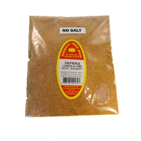 Lemon Bouquet - Family Size Refill Marshalls Creek Spices Paprika Lemon & Lime Spice Bouquet No Salt Seasoning, 24 Ounce