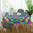thumbnail image 3 of Yayeee Tablecloths 54" x 54" Rectangle Wrinkle Resistant Party Table Cover, Psychedelic Pattern, 3 of 8