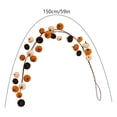 thumbnail image 3 of Artificial Fall Rattan Garland With Pumpkin 59 Inch, Polyester Plastic Foam Vines For Mantle Fireplace Thanksgiving Table Party, Autumn Harvest Holiday Home Decorations, 3 of 6