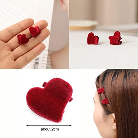 5 Mini Paper Cutout Red Heart Decorations, 10ct