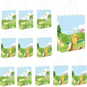 20 Pcs Golf Party Favors Gift Bags with Handles 6.3 x 3.1 x 8.7 Inch Paper Treat Candy Snack Bags Treat Golf Theme Party Favor Decorations Supplies