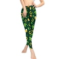 thumbnail image 2 of DISNIMOSt. Patrick's Day Workout Leggings for Women, Lucky Leaf Beer Printed Yoga Pants High Waist Yoga Ankle Pants Comfy Ankle Length Leggings for Yoga Gym, Green, XL, 2 of 6