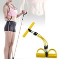 thumbnail image 2 of Detachable Three-Tube Pedal Resistance Trainer Sit-Up Assistant Exercise Equipment for Home Gym Workout Strength Training Portable Fitness Gear, 2 of 5
