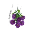 thumbnail image 3 of MMJ Artificial Petunia Flowers 50pcs Faux Bouquet 13.4in Outdoor Home Garden Decoration for Window Box Flower Pot, 3 of 6
