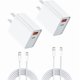 thumbnail image 1 of Chenchen 2 Pack USB C Charger, 20W PD Quick Fast Charger Cube Block Dual Port Plug Type C Adapter for iPhone 16/16 Pro/16 Pro Max/15/15 Pro/15 Pro Max/SE3 iPad Pro Cube, 2-Pack 6ft USB C to C Cable, 1 of 1