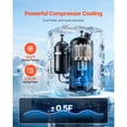 thumbnail image 3 of KFFKFF Industrial Water Chiller, 27,300 BTU/h Cooling System with Compressor, 10.6 Gal Tank, 18.5 GPM Max Flow Rate, Suitable for CO2 Laser Engraving and Cutting Machines, 3 of 9