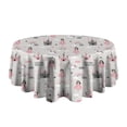 thumbnail image 5 of Unicorn Princess Castle Pattern Round Tablecloth 60"x60",Wrinkle Wipeable Table Cloth for Kitchen Dining Room Picnic Patio Party, 5 of 6