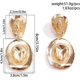 thumbnail image 3 of 2025 Latest Model Western Gold Large Hat Dangle Earrings for Cowgirl Cowboy, 3 of 5
