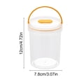 thumbnail image 3 of Round Clear Airtight Food Storage Container with Handle, Leakproof Storage Jar for Snacks and Dry Food, Kitchen Pantry Organizer, Portable Storage for Home Use, 3 of 6