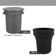 thumbnail image 4 of Funda para bote de basura BSTKEY, 32 galones, elastano elástico, paquete de 2, color negro, 4 of 9