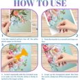 thumbnail image 3 of 3 Sheets Colorful Oil Painting Flower Rub on Transfers 6x12inch Peony Flower Furniture Decor Transfers Vintage Floral Transfers Stickers for Bedroom Living Room Desk Table Decoration Colorful, 3 of 7