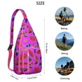thumbnail image 2 of Cake & Donut Sling Backpack – Delicious Dessert Design Shoulder Bag, Fashionable Water-Resistant Daypack, 2 of 4