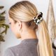 thumbnail image 4 of 2 moño suave fuerte elástico diadema estampado leopardo burbuja cola de caballo soporte accesorios para el cabello para mujeres, 4 of 5