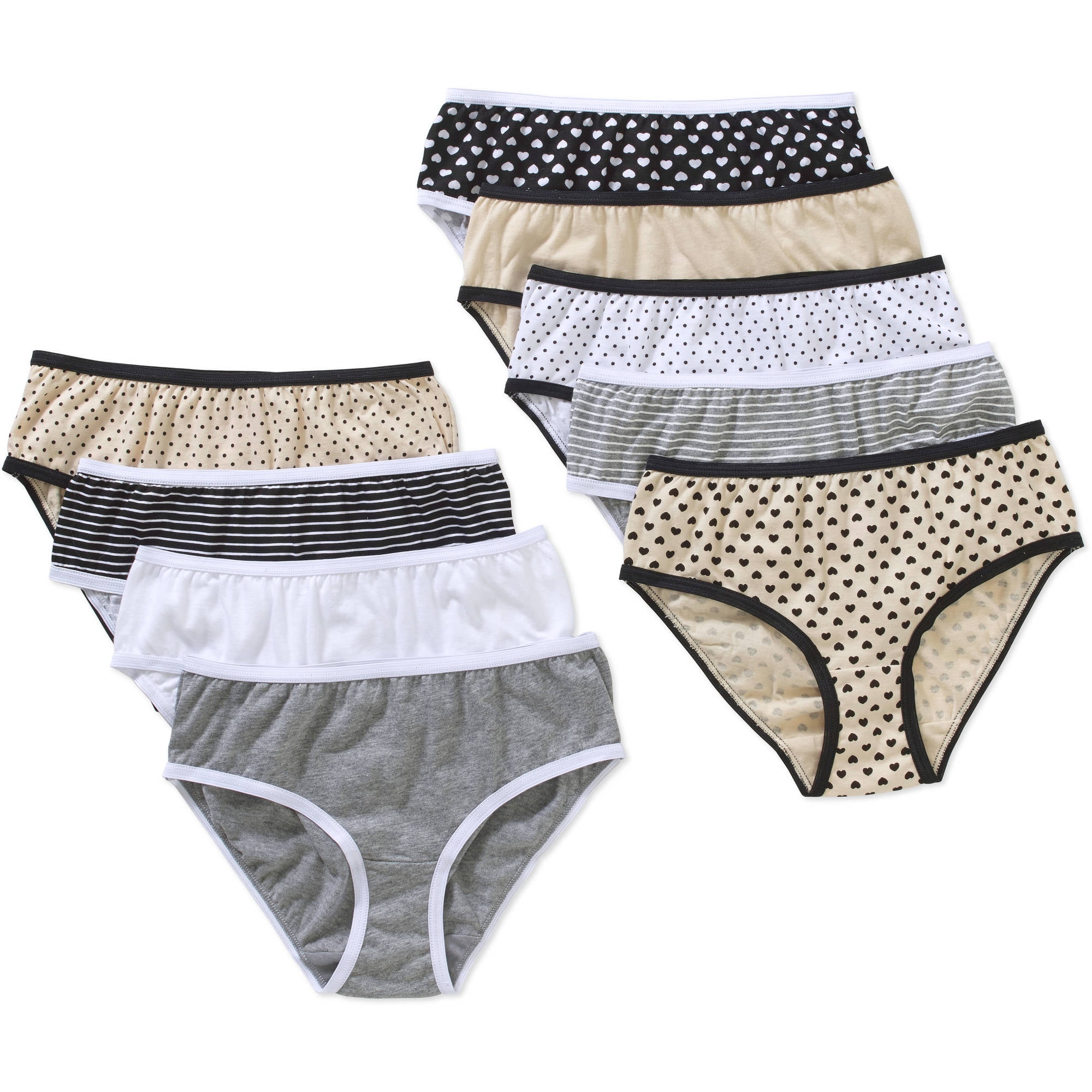 Fadfed Baby Soft Cotton Panties Little GirlsBriefs Toddler Underwear Pack of 6