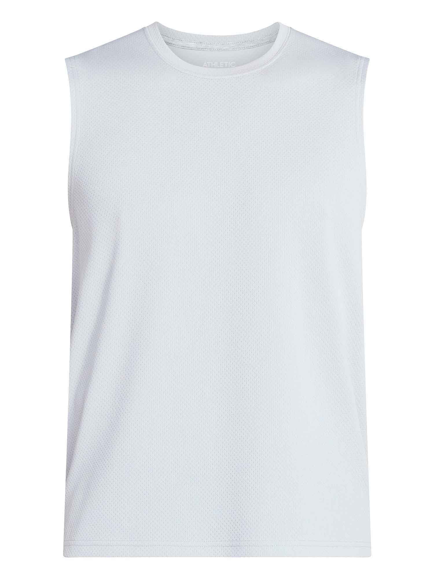 Athletic Works Men’s Sleeveless Mesh Muscle Tee, Sizes XS-5XL