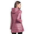 thumbnail image 5 of Elezay Women Lightweight Down Jacket Long Jacket Winter Down Coat Windproof Puffer Coats Hooded Packable Pink L, 5 of 6