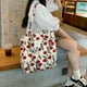 thumbnail image 2 of Bolso de mano de gran capacidad con diseño de flores rotas, bolso de hombro de lona, bolso de compras portátil para estudiantes femeninas, 2 of 6