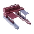 thumbnail image 4 of 3 Unids Escala Estación De Tren Simulación Diseño Gauge Modelo Diorama Sunnimix Modelos de construcción de escala, 4 of 8