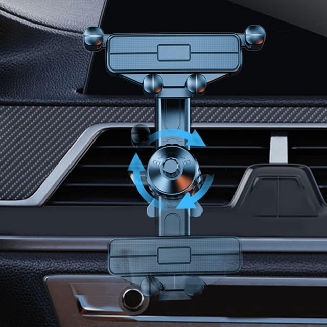 Soporte genérico perfke para teléfono de ventilación de coche con varilla de extensión