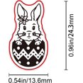 thumbnail image 2 of Easter Wax Seal Stamp Rabbit Sealing Wax Stamps Egg Retro Vintage Removable Brass Stamp Head with Wood Handle for Wedding Invitations Halloween Christmas Thanksgiving Gift Packing, 2 of 9