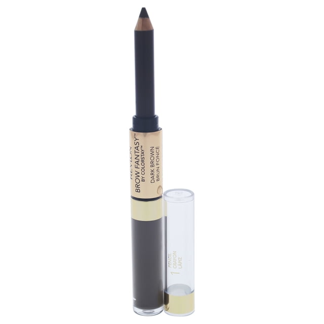 Lápiz y gel Brow Fantasy - 106 Dark Brown de Revlon para unisex - Lápiz para cejas de 0,04 oz
