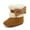 Brown, variant on REDARER Unisex Baby Winter Booties - Soft Sole Non- First Walk Shoes with Plush Lining & Bow Detail,Color:Pink,Size:0-3 Months