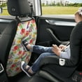 thumbnail image 5 of Butterflies Flowers Hummingbirds Mats Back Seat Protectors, Car Seat Protector Vehicle Organizers Waterproof Cover Back Seat Cover for Kids with 3 Storage Pockets 2 Pack, 5 of 5