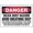 Color 3837, variant on Silica Dust Hazard Avoid Breathing Dust - Silica Safety Signs Safety & Compliance Signs/OSHA & ANSI Compliant Safety Signs/Chemical Hazard & Chemical Warning Signs Metal Sign Tin Sign 12x16 Inch