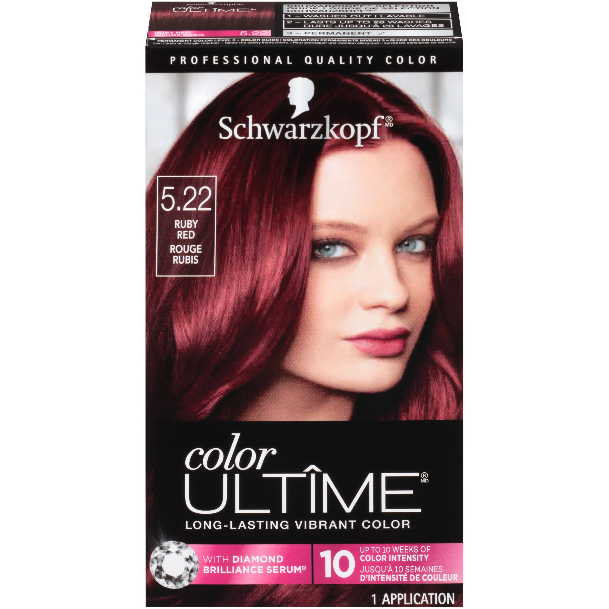 Schwarzkopf Color Ultime Permanent Hair Color Cream, 5.29 Vintage Red -  Walmart.com