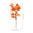 thumbnail image 2 of Monyance Decorative Leaves Artificial Maple Leaves Branches 4Pcs for Fall Decor(15.35X9.06X1.97Inches), 2 of 10