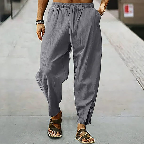 Pantalones cortos deportivos transpirables de algodón con bolsillo para hombre, de verano, para playa