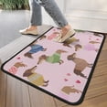 thumbnail image 4 of Colorful Funny Dachshund Door Rugs,Washable Non Slip Door Mats Indoor,Decorative Door Mats,Entry Mat Indoor for Entrance,Bedroom,Kitchen,Bathroom,30"x17", 4 of 6