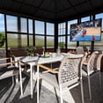 thumbnail image 6 of Modern Shade 12'x20' Hardtop Sunroom Gazebo, Aluminum Frame, Galvanized Steel Roof, TV Mount, Sliding Doors, 6 of 8