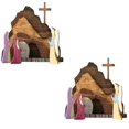 thumbnail image 1 of 2x de Resurrección de Pascua Religiosa, Piezas de Estatuillas de , Adorno para , de Natividad de de de, 1 of 8
