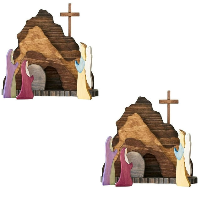 2x de Resurrección de Pascua Religiosa, Piezas de Estatuillas de , Adorno para , de Natividad de de de