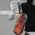 thumbnail image 4 of Honeii Cultural Silhouette Journey Print Neoprene Glasses Case,Spacious for Sunglasses and Eyeglasses,Zipper Eyeglass Case With Belt Clip, 4 of 5