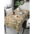 thumbnail image 6 of Rustic Botanical Table Cloth, Vintage Floral Wildflower Waterproof Tablecloth for Rectangle Tables, Reusable Washable Fabric Table Cover for Restaurant Kitchen Dining Tables 54"x108", 6 of 6