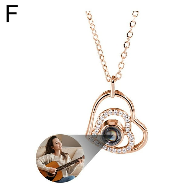 Custom Photo Necklace Projection Necklace Personalized Necklace Jewelry Gifts D3