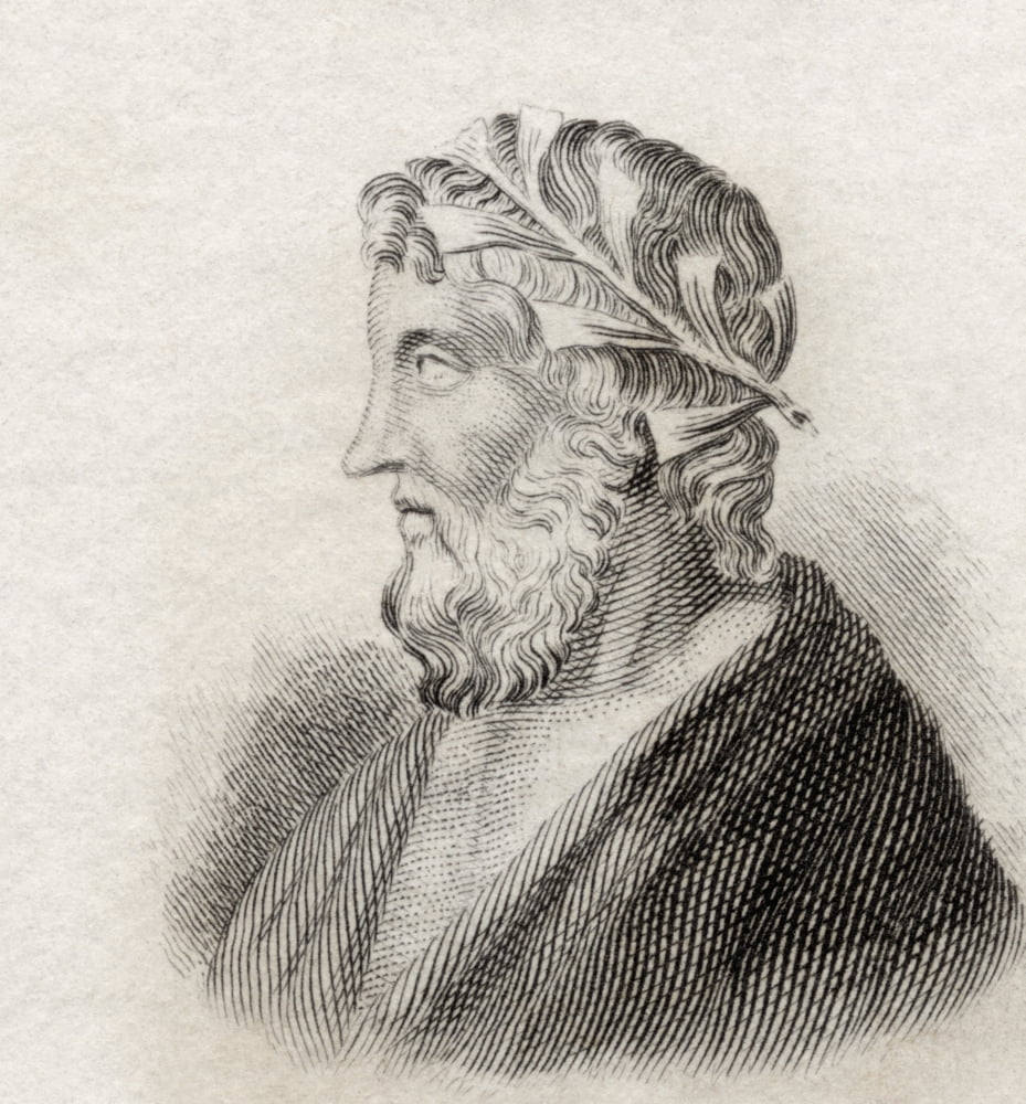 Theocritus. Ancient Greek Bucolic Poet. From Crabb's Historical ...