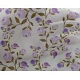 thumbnail image 4 of oneOone Georgette Viscose White Fabric Flower & Leaves Watercolor Dress Material Fabric Print Fabric By The Yard 42 Inch Wide, 4 of 4
